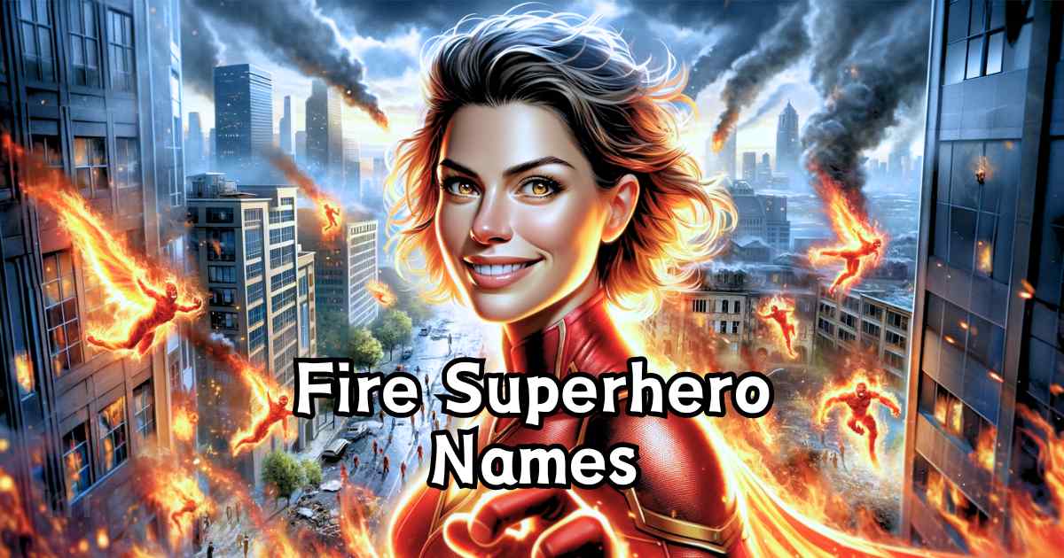 Famous Names for Fire Superhero
