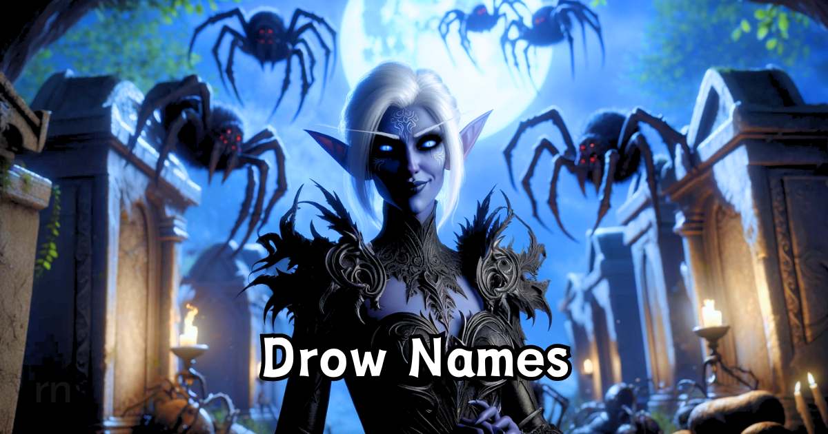 DND Names For Drow