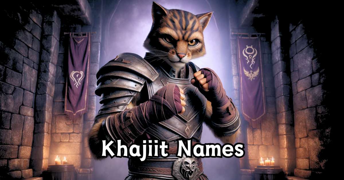 Elder Scrolls Names for Khajiit