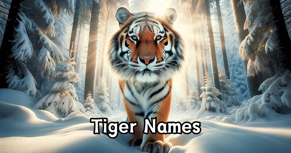 Best Pet Names for Tigers
