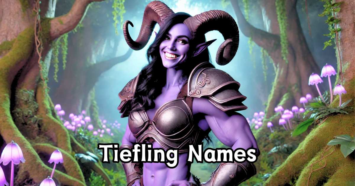 DnD Names for Tiefling Names