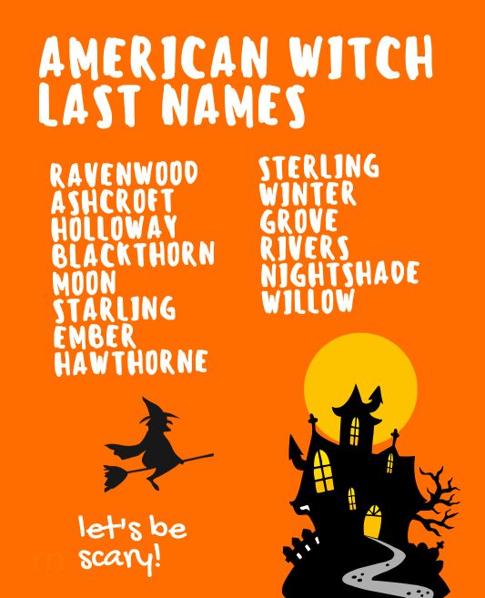 American Witch Last Names
