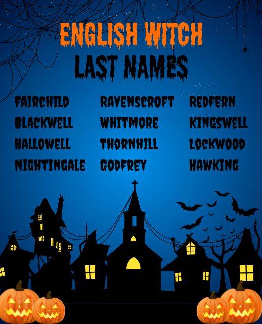English Witch Last Names